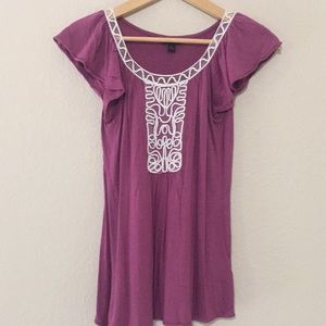 Banana Republic Flutter Sleeve Top